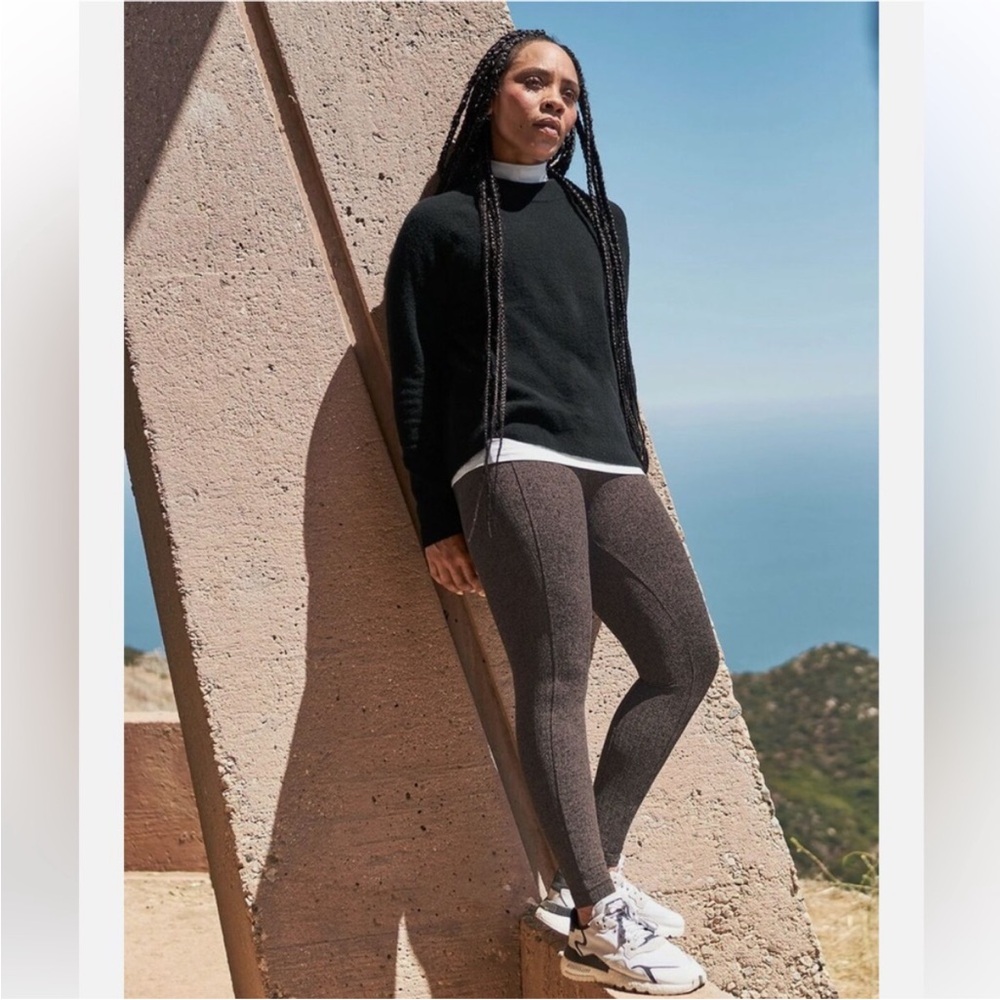 Athleta Brown Delancey Houndstooth Tight M